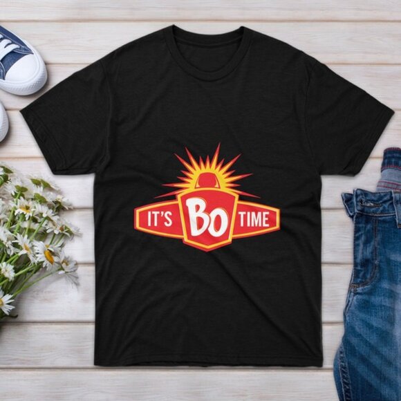 Bojangles Its Bo Time Funny Fast Food Restaurant Logo Graphic Fan T-Shirt 05 - Picture 1 of 5
